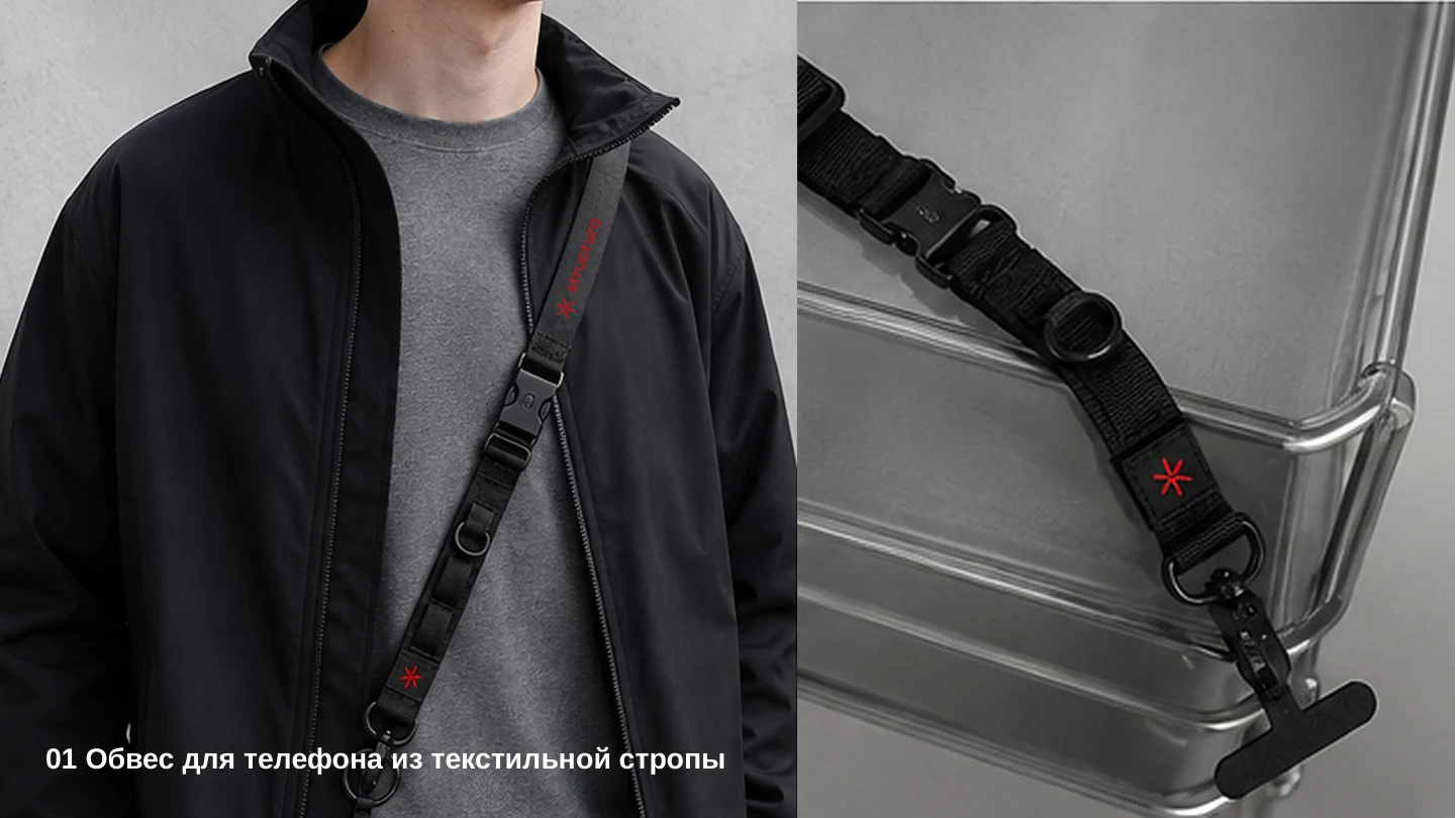 Обвес для телефона · текстильная стропа